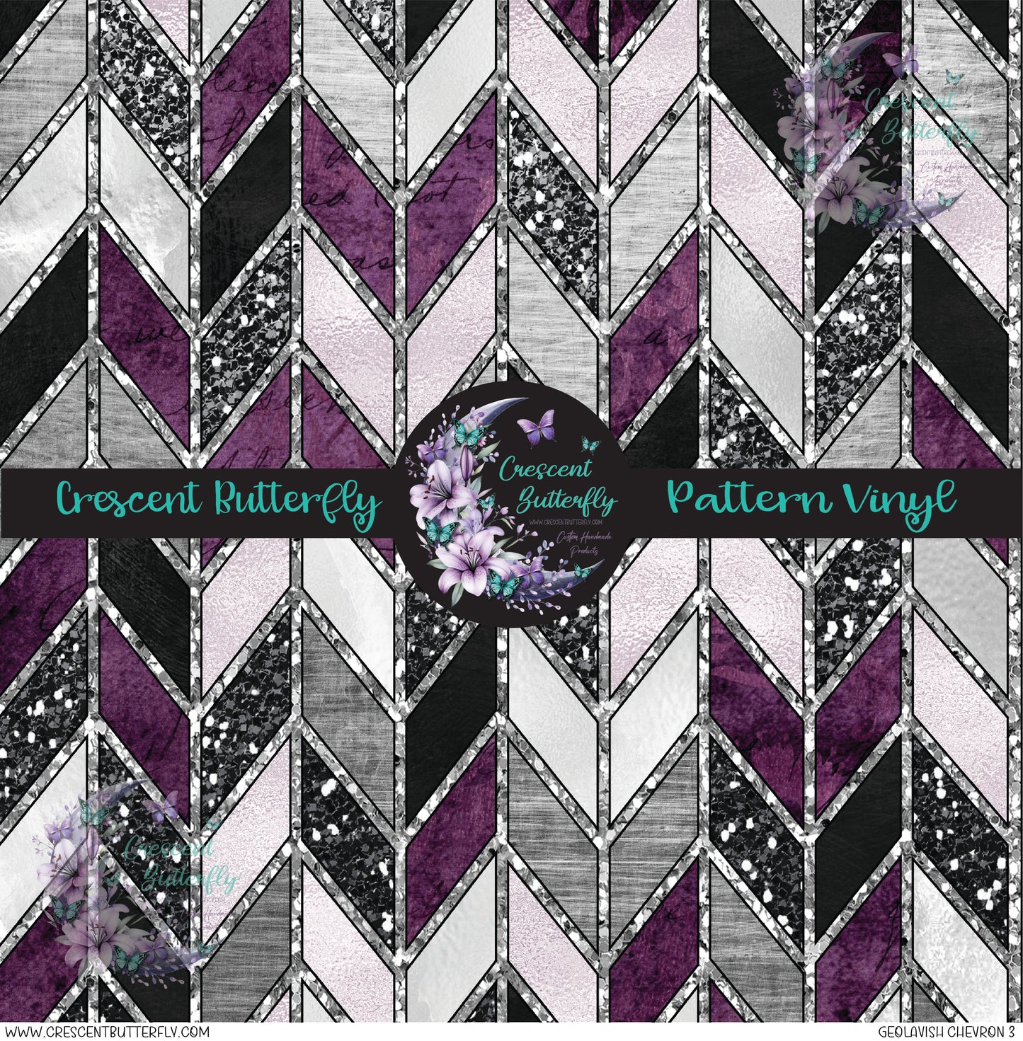 Geolavish Chevron 3 Printed Vinyl Sheet/Wrap