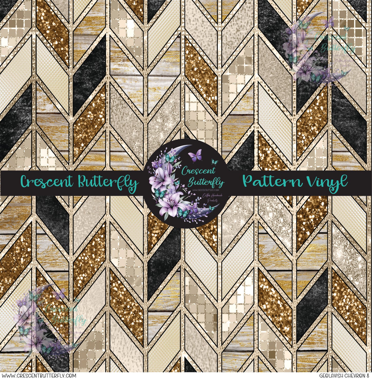 Geolavish Chevron 8 Printed Vinyl Sheet/Wrap