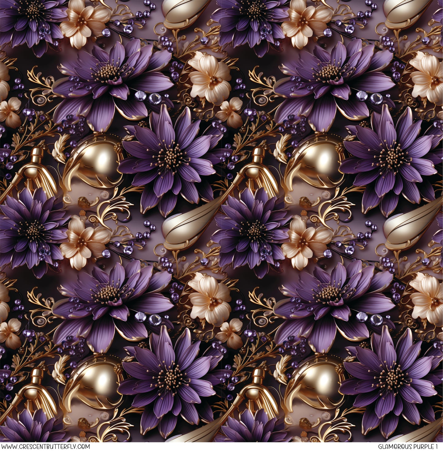 Glamorous Purple 1 Printed Vinyl Sheet/Wrap