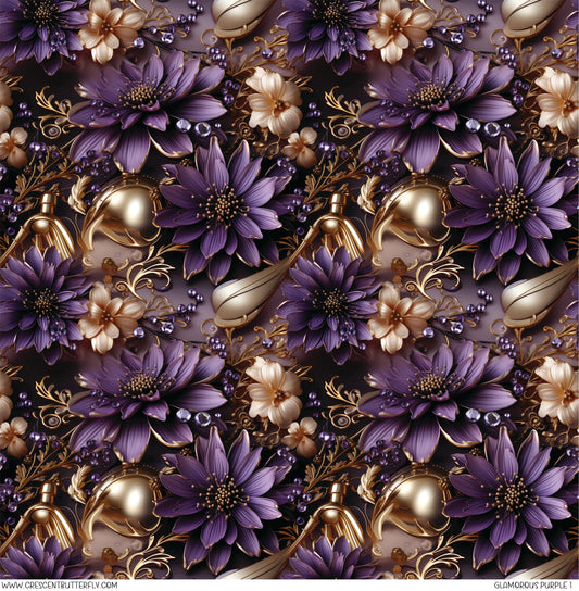 Glamorous Purple 1 Printed Vinyl Sheet/Wrap