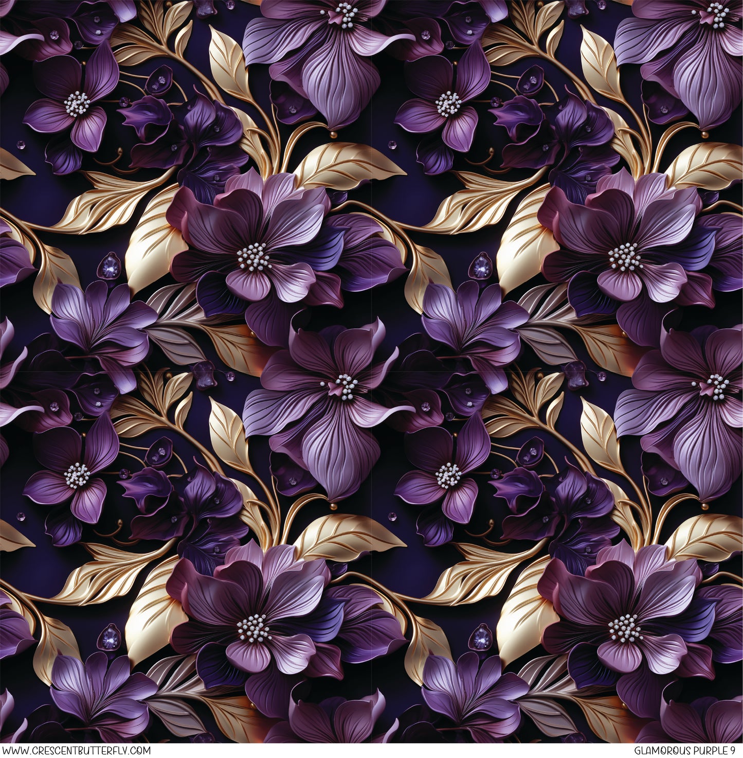 Glamorous Purple 9 Printed Vinyl Sheet/Wrap