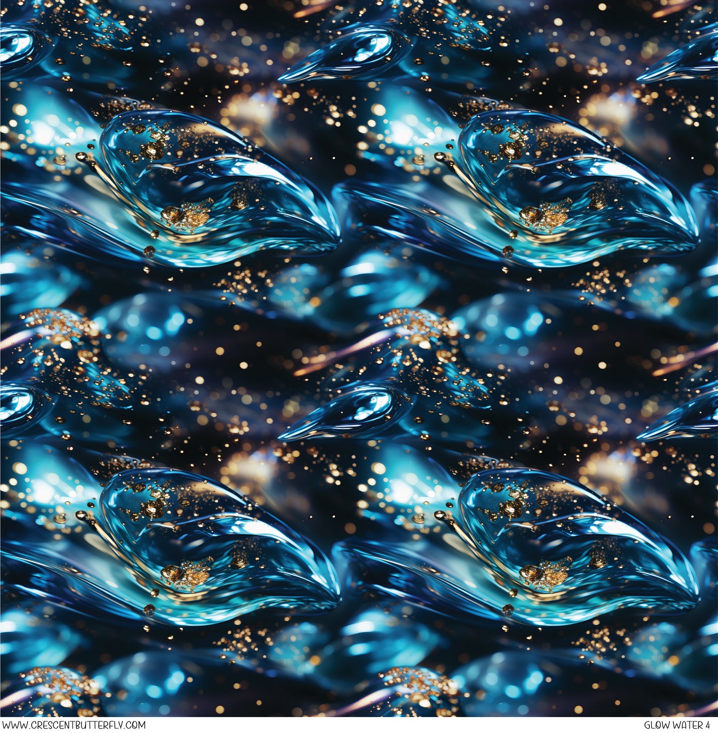 Glow Water 4 Printed Vinyl Sheet/Wrap