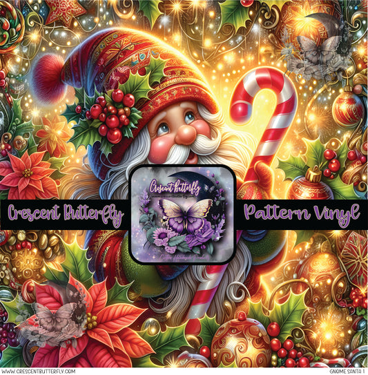 Gnome Santa 1 Printed Vinyl Sheet/Wrap