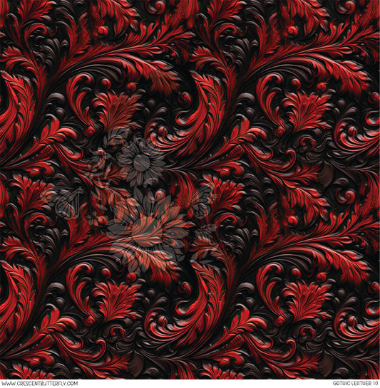 Gothic Leather 10 Printed Vinyl Sheet/Wrap
