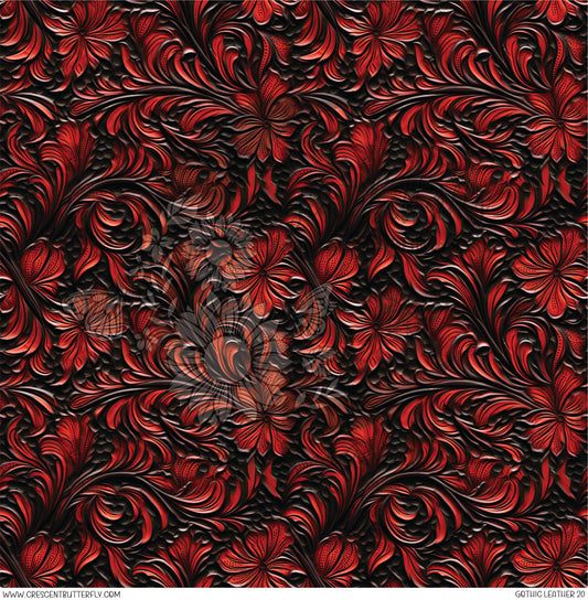 Gothic Leather 20 Printed Vinyl Sheet/Wrap