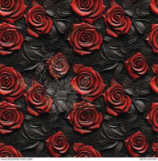 Gothic Leather 4 Printed Vinyl Sheet/Wrap