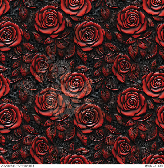 Gothic Leather 5 Printed Vinyl Sheet/Wrap