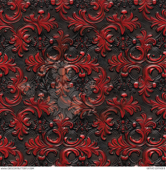 Gothic Leather 8 Printed Vinyl Sheet/Wrap