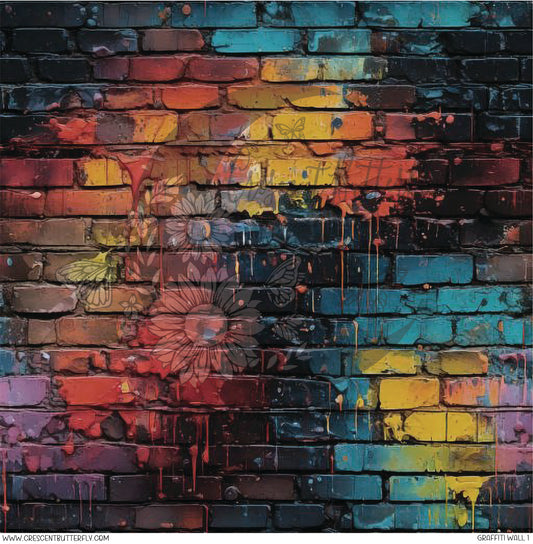 Graffiti Wall 1 Printed Vinyl Sheet/Wrap