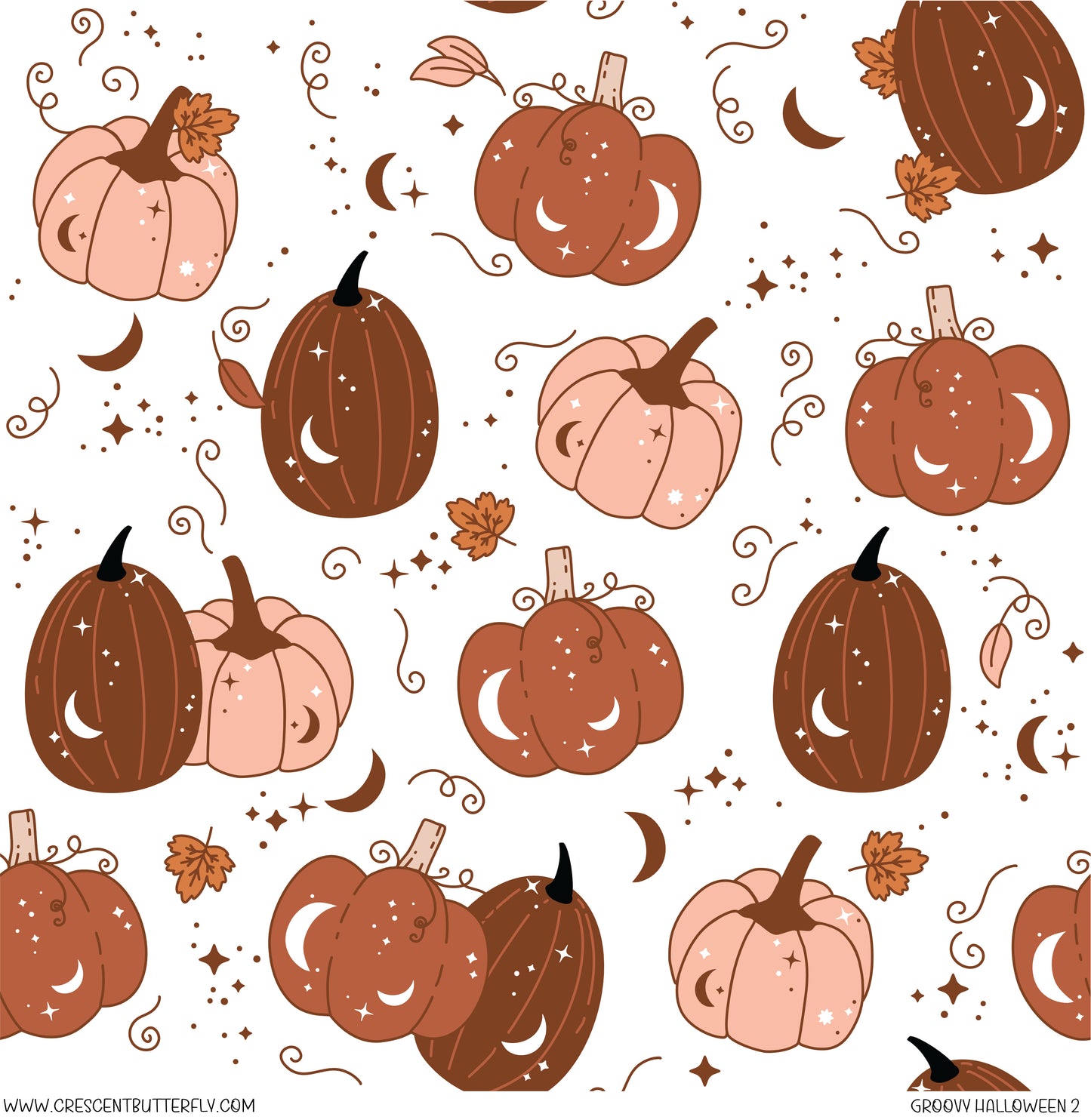 Groovy Halloween 2 Printed Vinyl Sheet/Wrap