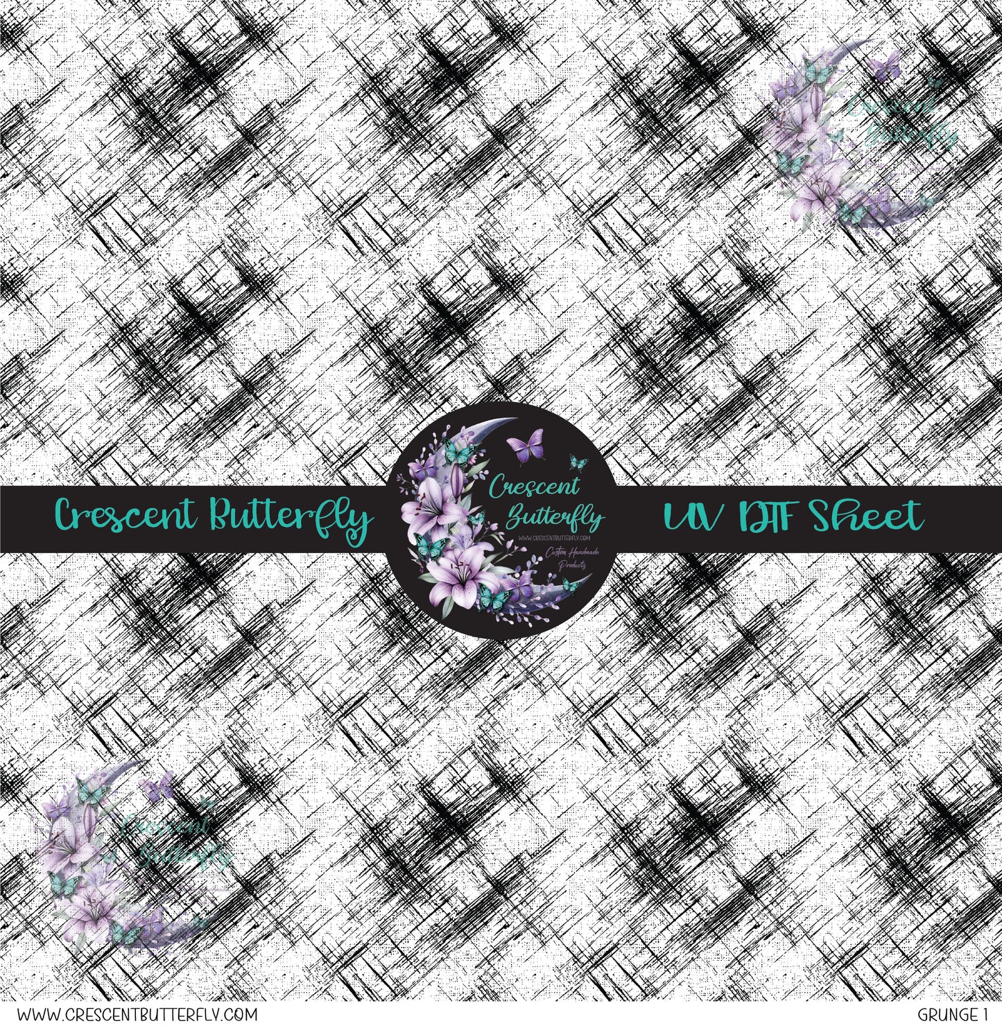 Grunge 1 10x10 UV DTF Sheet