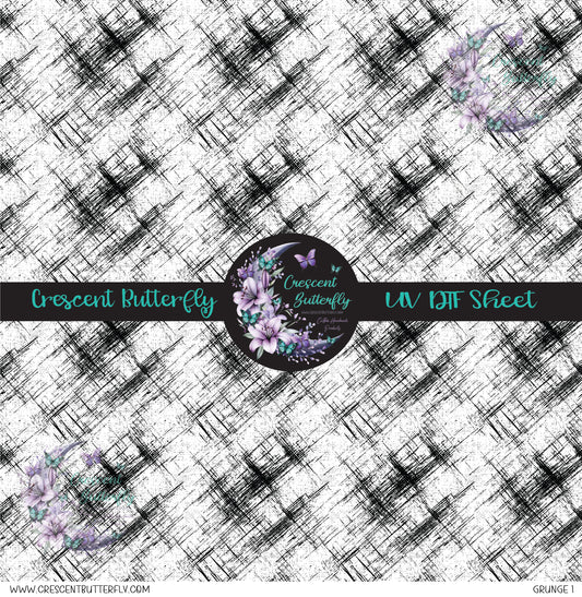 Grunge 1 10x10 UV DTF Sheet