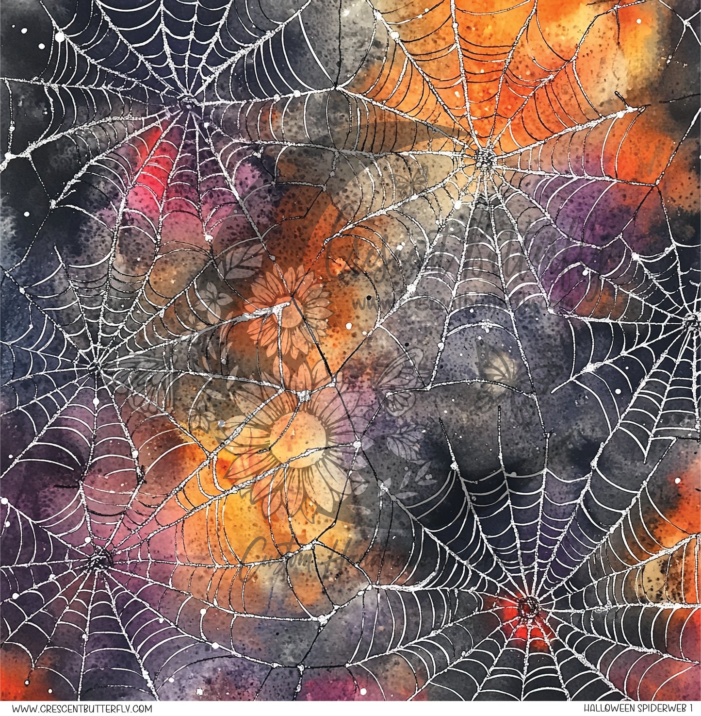 Halloween Spiderweb 1 Printed Vinyl Sheet/Wrap