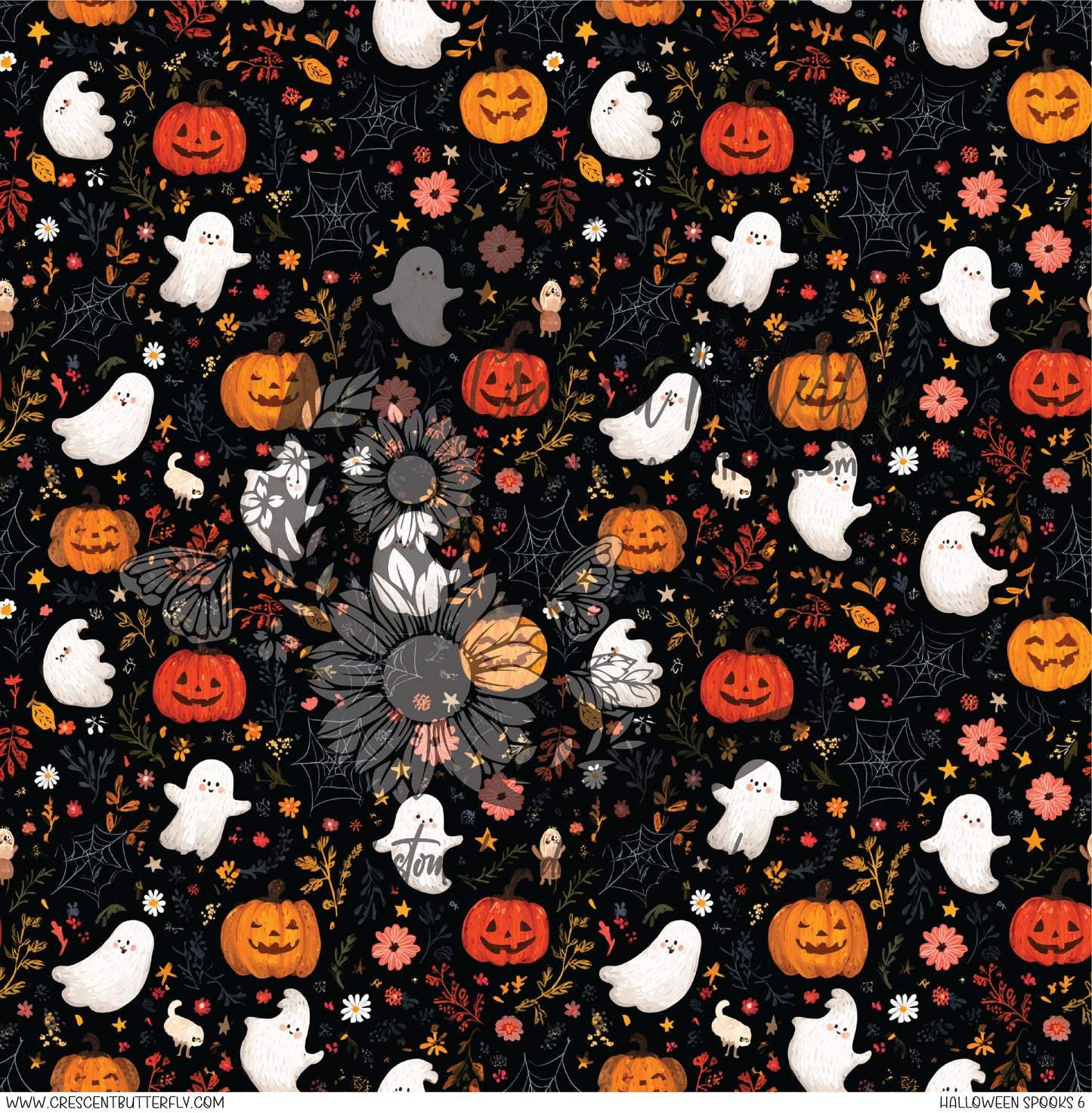 Halloween Spooks 6 Printed Vinyl Sheet/Wrap