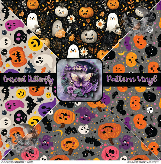 Halloween Spooks V-Split Set-1 Printed Vinyl Sheet/Wrap