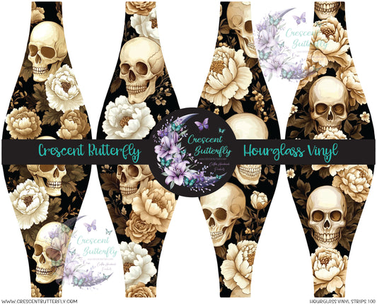 Hourglass Vinyl Strips 100 Printed Vinyl Sheet/Wrap