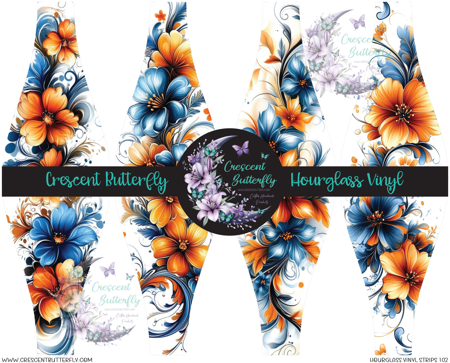 Hourglass Vinyl Strips 102 Printed Vinyl Sheet/Wrap