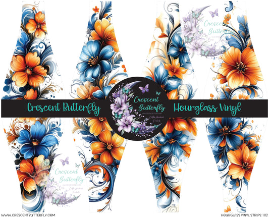 Hourglass Vinyl Strips 102 Printed Vinyl Sheet/Wrap