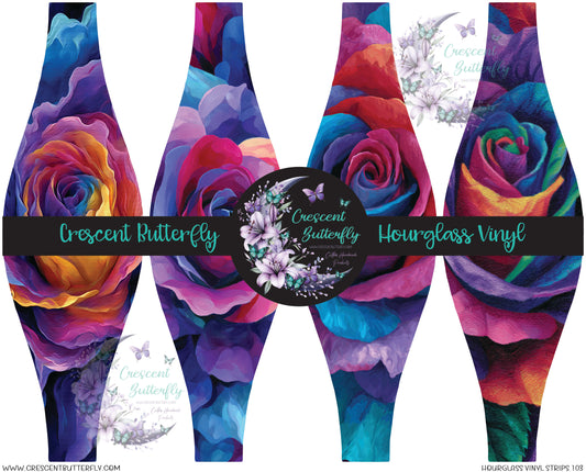 Hourglass Vinyl Strips 103 Printed Vinyl Sheet/Wrap