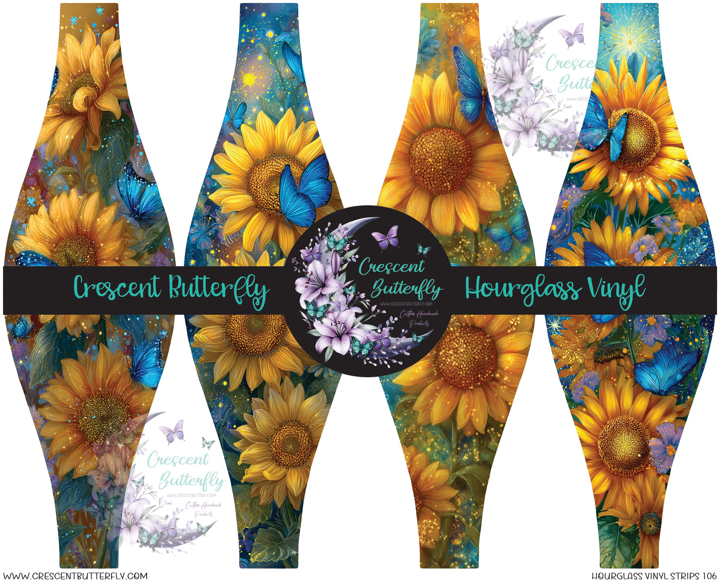 Hourglass Vinyl Strips 106 Printed Vinyl Sheet/Wrap