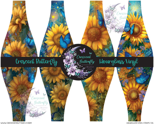 Hourglass Vinyl Strips 106 Printed Vinyl Sheet/Wrap