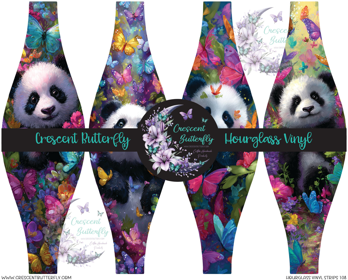 Hourglass Vinyl Strips 108 Printed Vinyl Sheet/Wrap