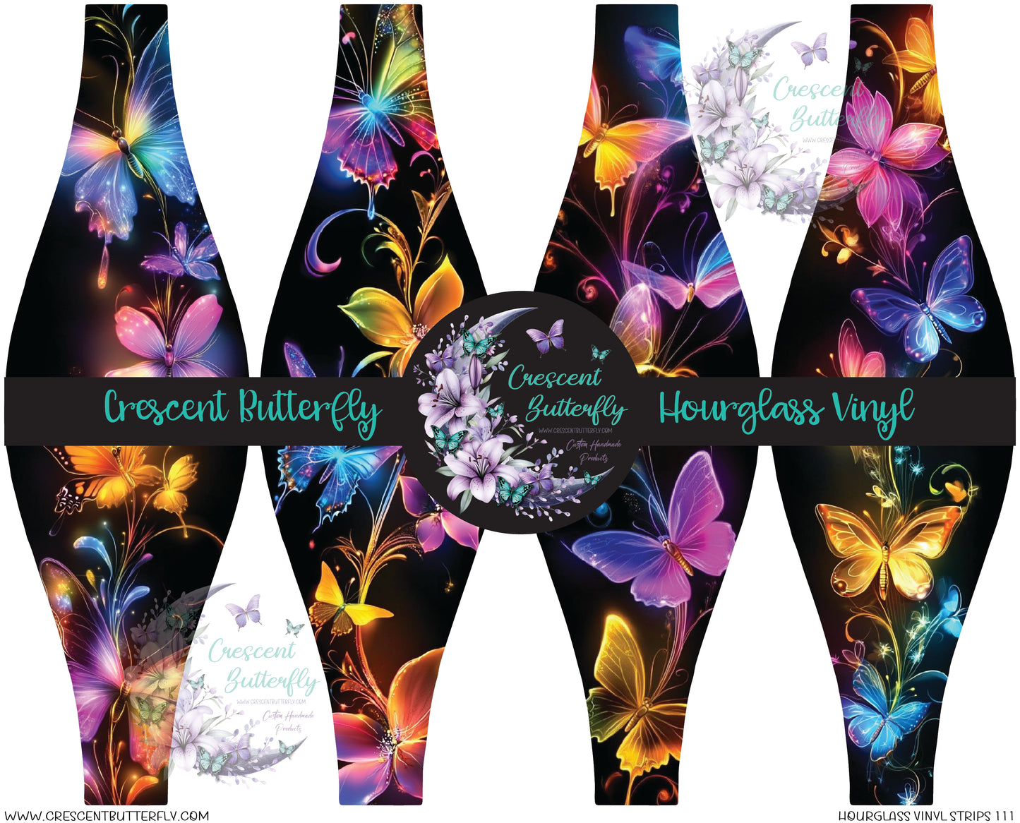 Hourglass Vinyl Strips 111 Printed Vinyl Sheet/Wrap