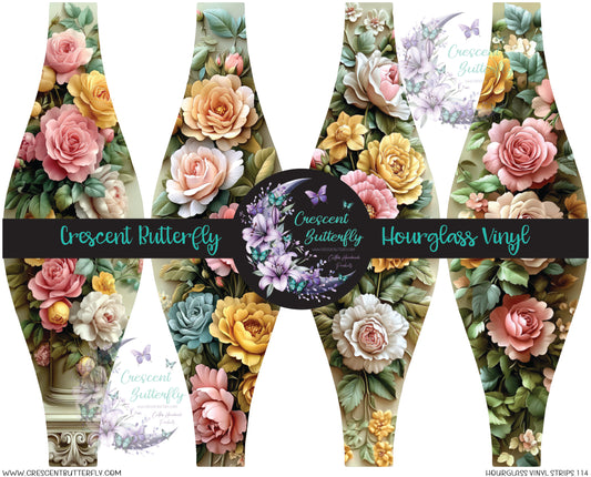 Hourglass Vinyl Strips 114 Printed Vinyl Sheet/Wrap