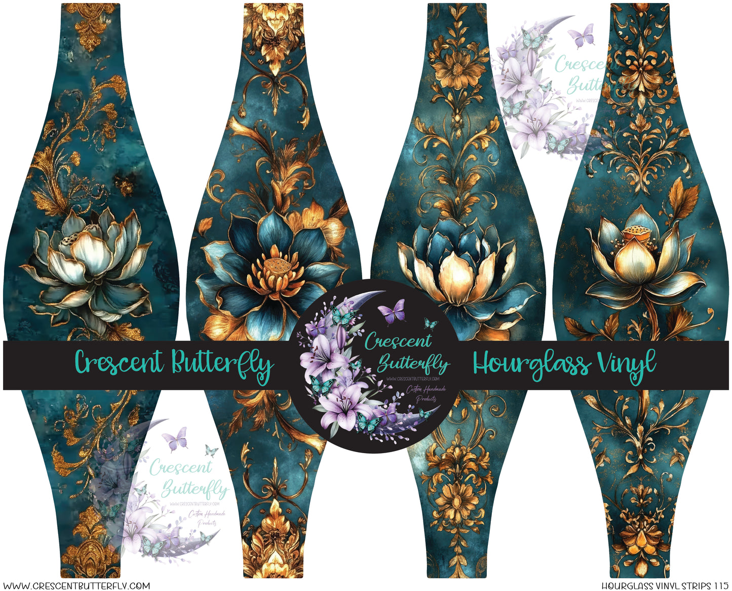 Hourglass Vinyl Strips 115 Printed Vinyl Sheet/Wrap