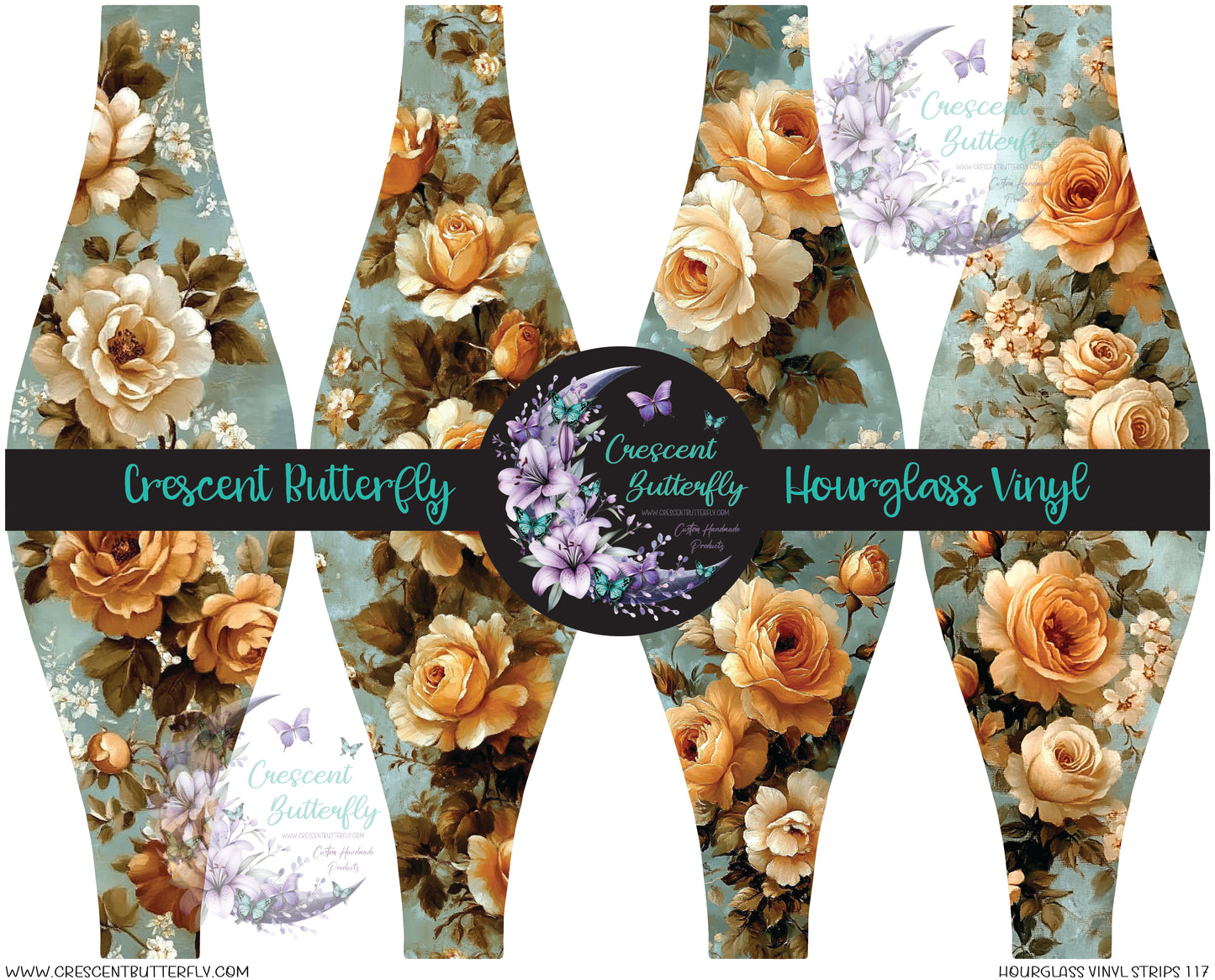 Hourglass Vinyl Strips 117 Printed Vinyl Sheet/Wrap