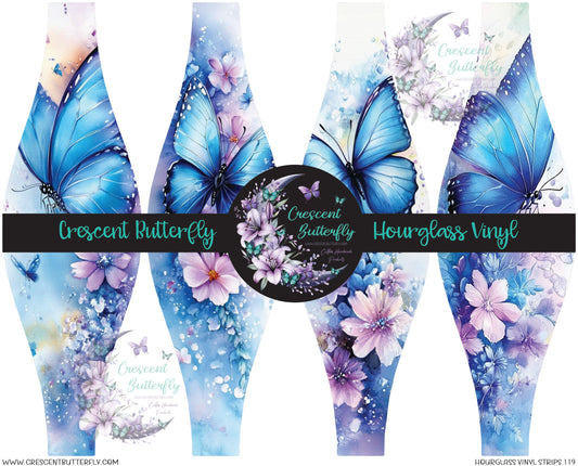 Hourglass Vinyl Strips 119 Printed Vinyl Sheet/Wrap