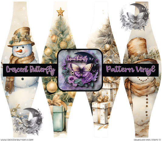 Hourglass Vinyl Strips 12 Printed Vinyl Sheet/Wrap