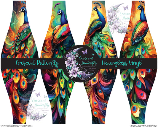 Hourglass Vinyl Strips 121 Printed Vinyl Sheet/Wrap