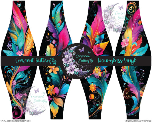 Hourglass Vinyl Strips 122 Printed Vinyl Sheet/Wrap