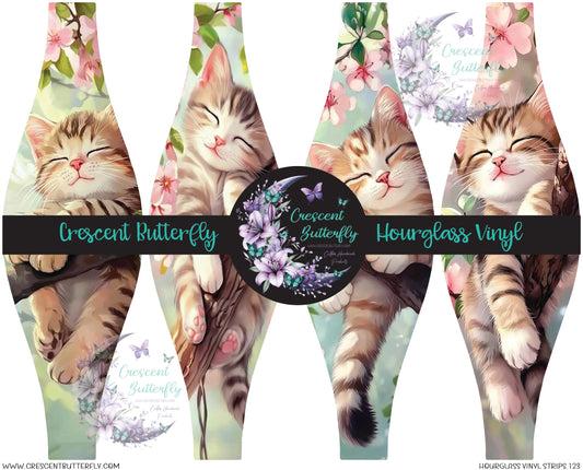 Hourglass Vinyl Strips 123 Printed Vinyl Sheet/Wrap