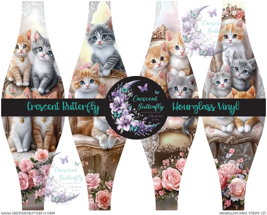 Hourglass Vinyl Strips 125 Printed Vinyl Sheet/Wrap