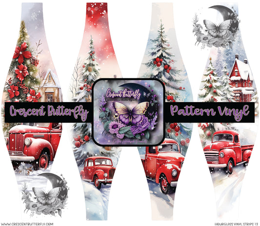 Hourglass Vinyl Strips 13 Printed Vinyl Sheet/Wrap