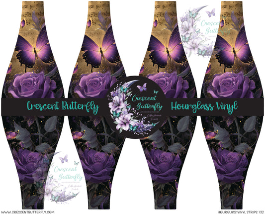 Hourglass Vinyl Strips 132 Printed Vinyl Sheet/Wrap