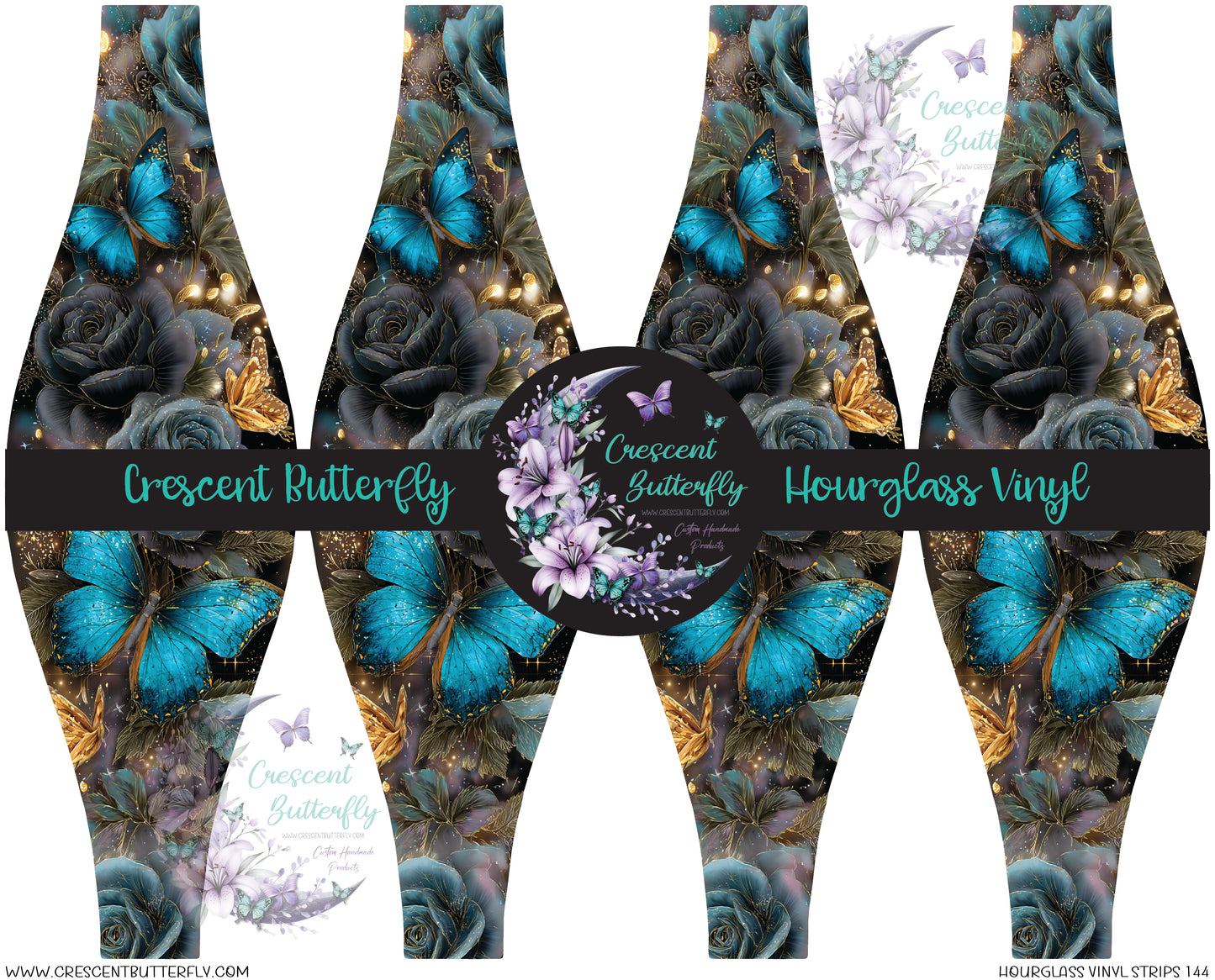 Hourglass Vinyl Strips 144 Printed Vinyl Sheet/Wrap