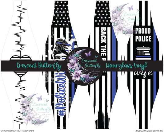 Hourglass Vinyl Strips 147 Printed Vinyl Sheet/Wrap