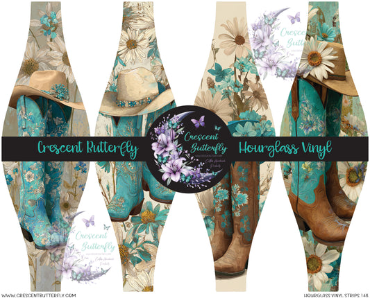 Hourglass Vinyl Strips 148 Printed Vinyl Sheet/Wrap