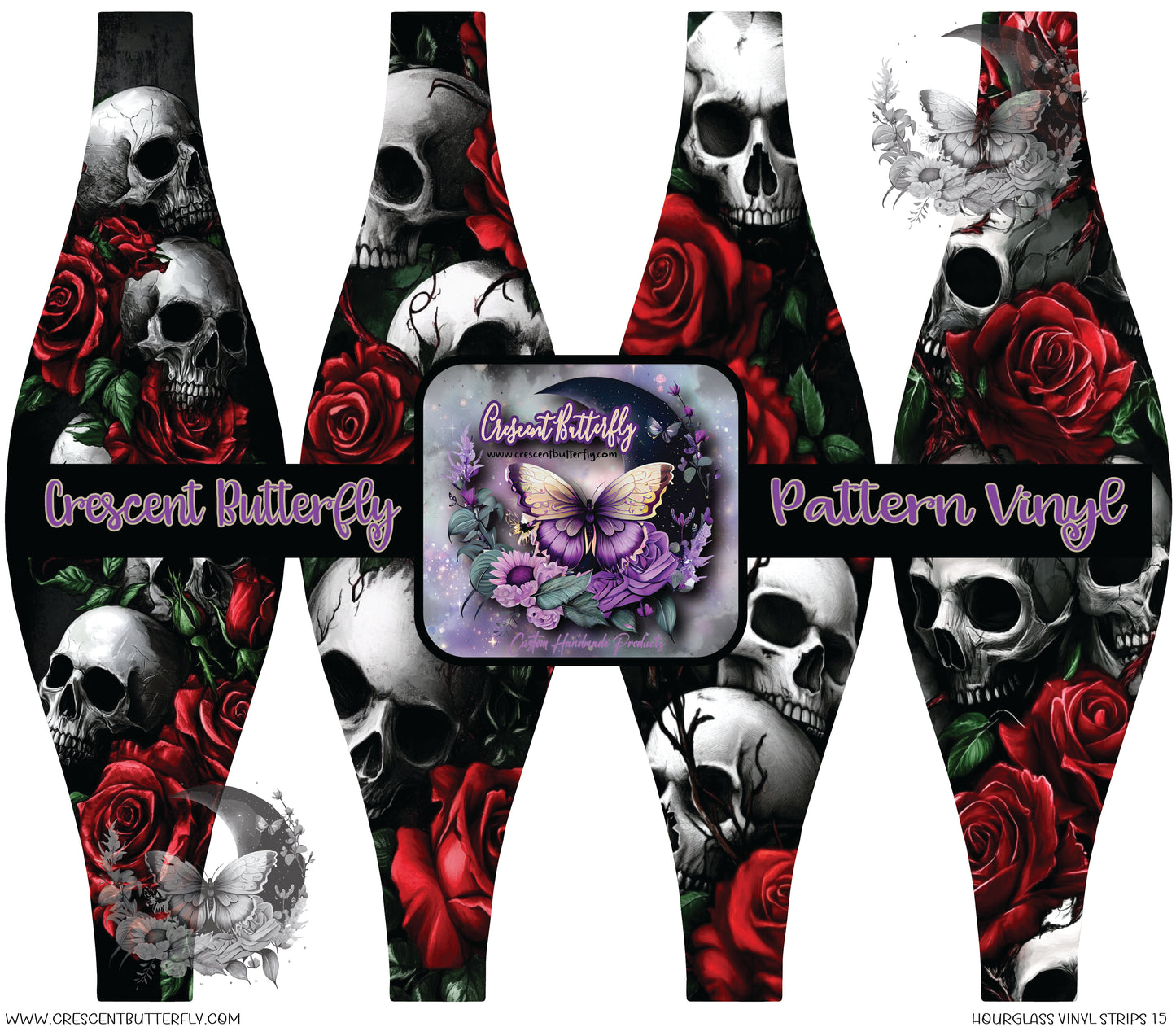 Hourglass Vinyl Strips 15 Printed Vinyl Sheet/Wrap