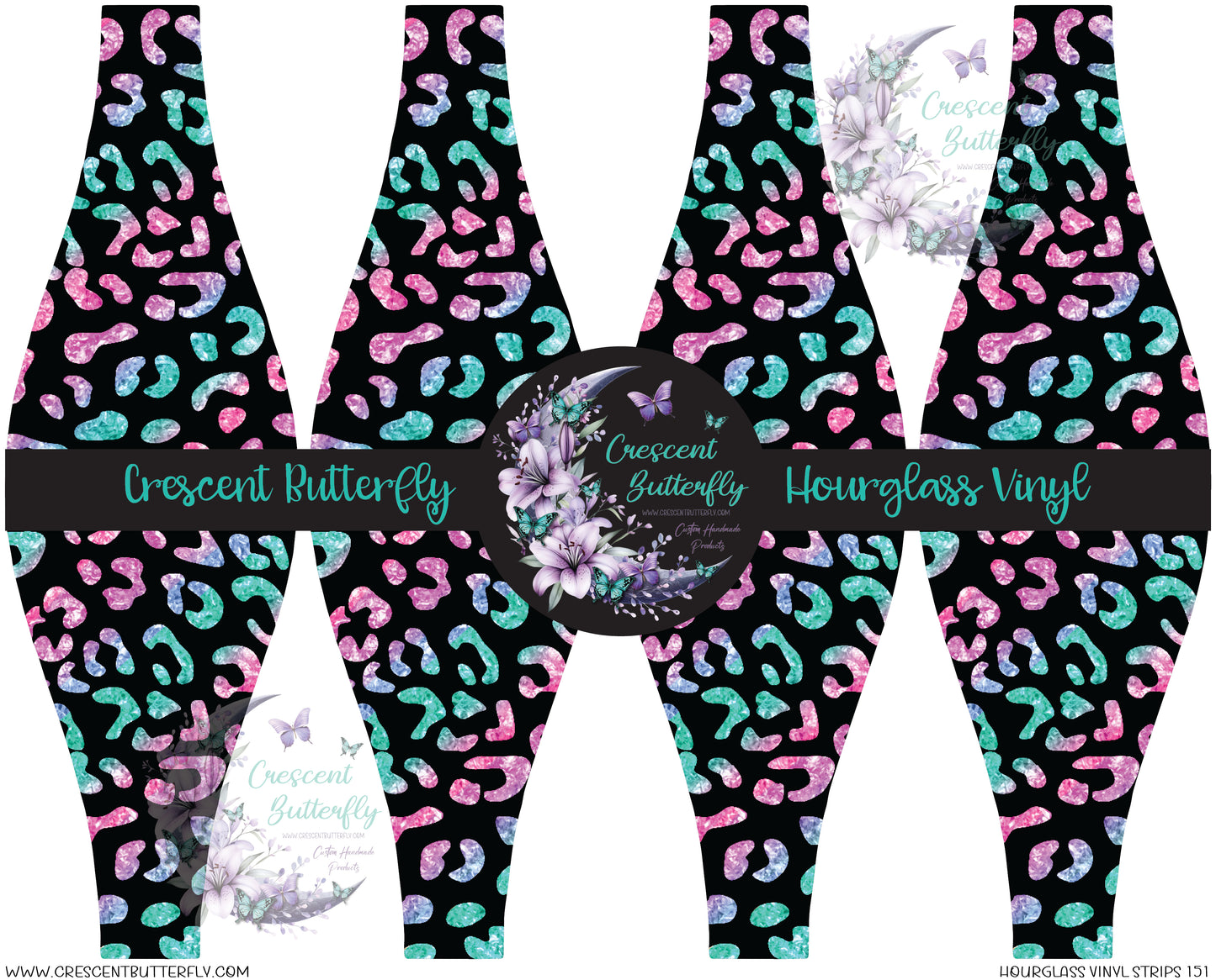 Hourglass Vinyl Strips 151 Printed Vinyl Sheet/Wrap