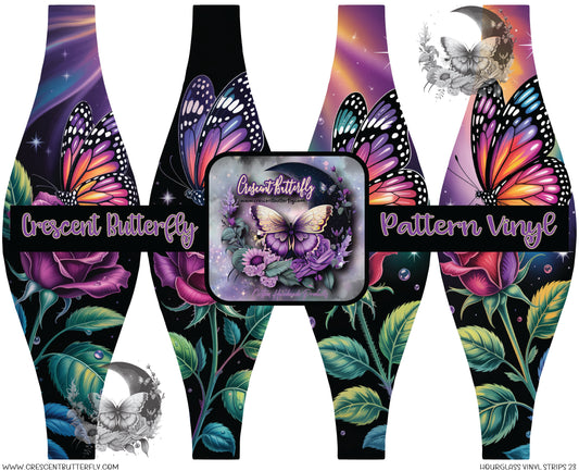 Hourglass Vinyl Strips 23 Printed Vinyl Sheet/Wrap