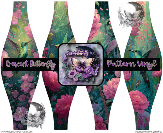 Hourglass Vinyl Strips 25 Printed Vinyl Sheet/Wrap