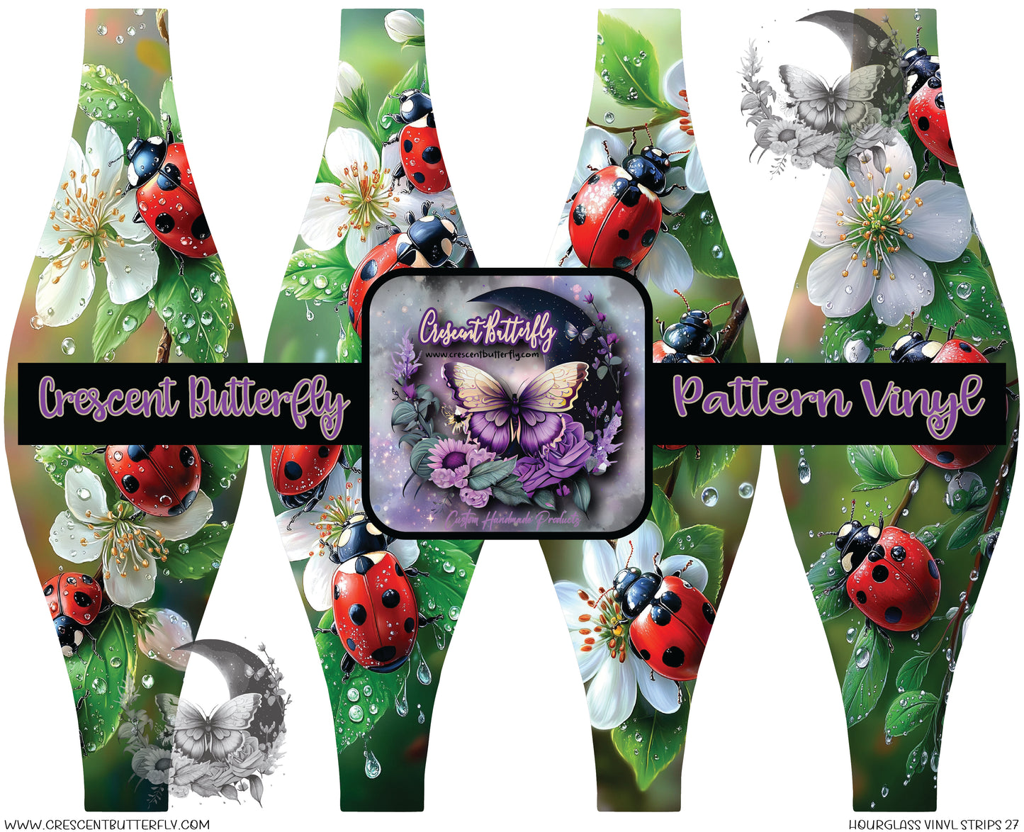 Hourglass Vinyl Strips 27 Printed Vinyl Sheet/Wrap