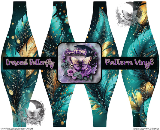 Hourglass Vinyl Strips 28 Printed Vinyl Sheet/Wrap