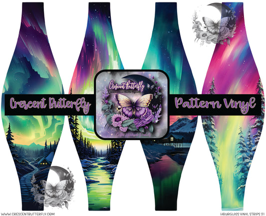 Hourglass Vinyl Strips 31 Printed Vinyl Sheet/Wrap