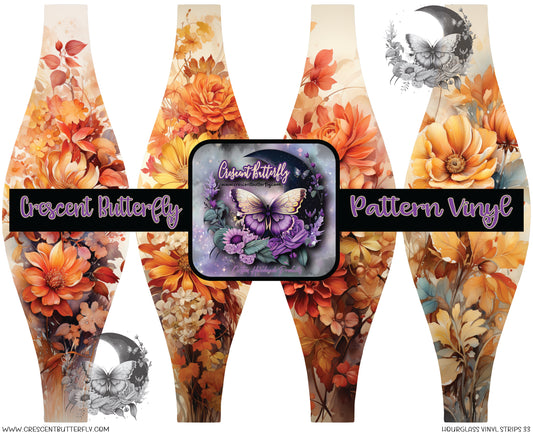 Hourglass Vinyl Strips 33 Printed Vinyl Sheet/Wrap