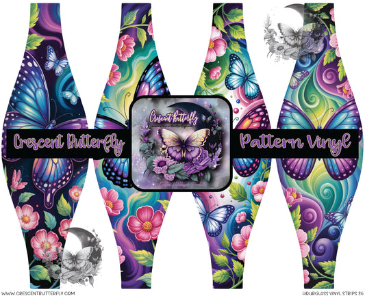 Hourglass Vinyl Strips 36 Printed Vinyl Sheet/Wrap